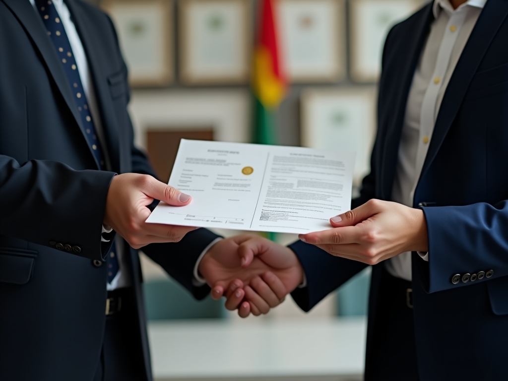 Formal delivery of quality certification for construction project